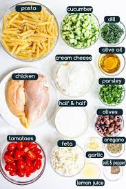 Crumble the feta and mix in at the end. Greek Chicken Pasta Craving Home Cooked