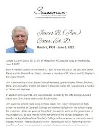 James B. (Jim) Cates, Ed. D.
