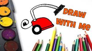 First we draw the body of the vacuum cleaner in the shape of an oval with flat bottom. How To Draw A Simple Vacuum Cleaner Fun Tutorial For Kids Cartoon Hoover Comes To Life Movie Youtube