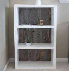 Farmhouse Grey And White Bookshelf Bookcase Ideas Farmhouse Style Decor Reclaimed Wood Painted Whi Grey Wood Furniture White Wood Furniture Wood Bookshelves