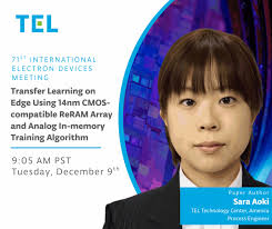 #TEL talent is showing out at IEDM., Congratulations to Kenichi Imakita,  Sara Aoki, and Sarah Lynch for co-authoring an invited paper with IBM