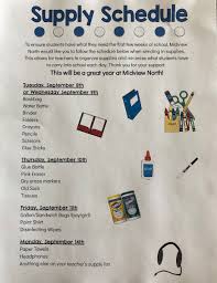 How many days until 2021. Midview North Elementary On Twitter Midview North 1st And 2nd Grade Families Use This Supply Schedule To Help Your Child Bring Items To School Remember Kindergarten Does Not Start School