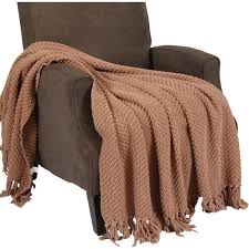 Snuggle up by the fire or in bed with the amazingly warm faux fur throw. Home Soft Things Boon Knitted Tweed Throw Couch Cover Blanket 50 X 60 Burnt Orange Walmart Com Walmart Com
