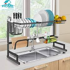 Drying rack measures 20.5 w x 12.25 l when open and 20.5 w x 3 l when rolled up, weighs approx. Dish Rack Over Sink Dish Dryer Rack Long Home Worth