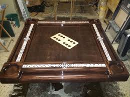 Unique Large All Wooden Domino Inlay Domino Table By Domino Tables By Art Domino Table Man Cave Home Bar Table