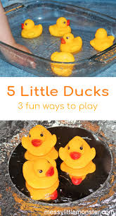 5 Little Ducks Water Play Activity For Babies Water Play Activities Nursery Rhymes Activities Infant Activities