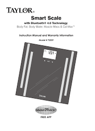 I liked the display, and the numbers it gave me seemed accurate (going by the doctor's scale for comparison). Https Www Taylorscales Com Media Smartscalemanual Pdf
