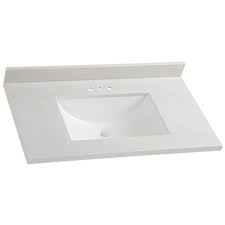 d solid surface vanity top in titanium
