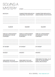 Writing Worksheet Solving A Mystery Pdf You Can Use This Worksheet To Brainstorm Solutions To A Mystery Writing Creative Writing Worksheets Writing Words