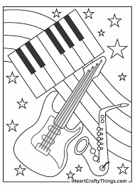 Fwiw, i bought my first electric in black. Printable Music Coloring Pages Updated 2021