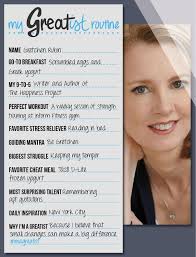 Surprisingly Down To Earth And Very Funny My Autobiography My Greatist Routine Gretchen Rubin Gretchen Rubin Greatist How To Relieve Stress