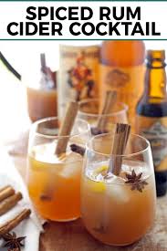 Spiced Rum Cider Cocktail Fall Cocktails Recipes Cider Cocktails Thanksgiving Cocktails