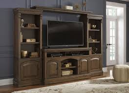 Ashley Furniture Larrenton Entertainment Center In Grayish Brown Tv Stands And Entertainment Centers Entertainment Center Entertainment Wall