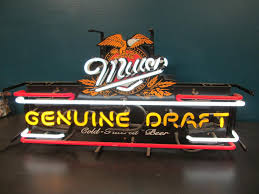 Sold Price Miller Genuine Draft Neon Light Up Bar Sign Invalid Date Mst