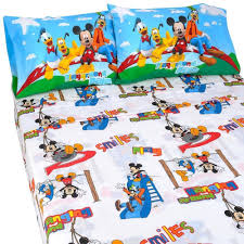 Join mickey and his friends in their many adventures at the mickey mouse clubhouse. Bedding Mickey Mouse Club House Twin Sheet Set Total Production Ru