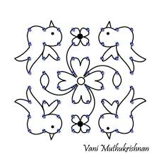 Pin By Mahe Vicky On Kolam Rangoli Designs Rangoli Designs Images Rangoli Designs With Dots