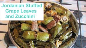 Learn how to roll the grape leaves like a pro and cook a superb dinner so easily with. Jordanian Stuffed Grape Leaves And Zucchini Mahshi Recipe367cff Youtube