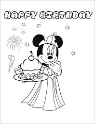Simply do online coloring for mickey mouse happy birthday coloring pages directly from your gadget, support for ipad, android tab or using our web feature. Minnie Mouse Birthday Coloring Sheet Novocom Top