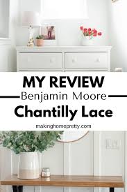 Learn more about light reflectance values and using rgb and hex codes for paint. Benjamin Moore Chantilly Lace Paint Review Making Home Pretty