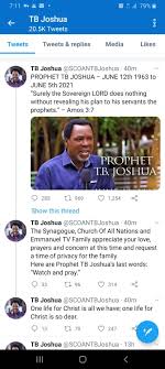 Popular nigerian prophet, temitope balogun joshua also known as t. Ejgrx4 Jiyo8hm