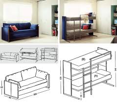 Vintage dollhouse miniature furniture bed sofa couch pillow chair table set 1:12. Sofa Transforms Into A Bunk Bed Designs Ideas On Dornob