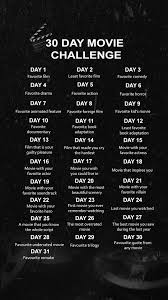 30 Day Movie Challenge In 2020 30 Day Instagram Challenge Instagram Challenge 30 Days Photo Challenge