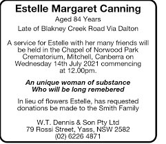 Estelle Margaret Canning