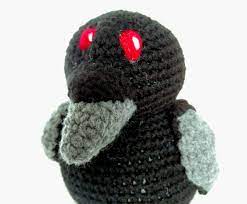 Raven Crow Plush Toy Crochet Stuffed Animal Machine Washable Etsy Minion Crochet Crochet Animals Plush Toy