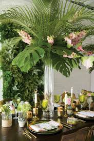 Tropical Wedding With Pineapples Palms Elegantwedding Ca Tropical Wedding Centerpieces Tropical Centerpieces Wedding Table Centerpieces