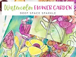 This lesson will explore how flowers make seeds and develop fruit. Draw A Watercolor Flower Garden Deep Space Sparkle