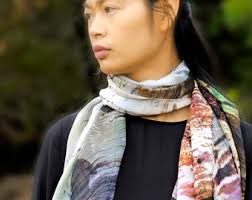 Silk Chiffon Scarf "aussie Bush Mates"