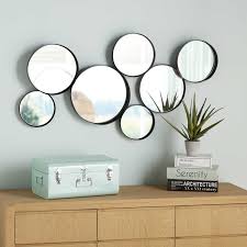 Miroirs Ronds En Metal Noir 121x66cmv Douala Miroir Salle A Manger Miroir Rond Miroir Mural Salon