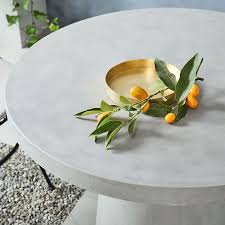 Shop kirkland's for a wide selection of patio tables in a variety of styles. Concrete Outdoor Round Pedestal Dining Table