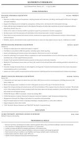 manager, mergers & acquisitions resume