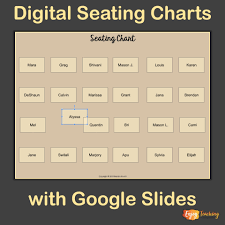 How To Make A Digital Seating Chart With Google Slides