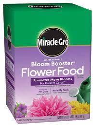 (after black magic potting soil has worked its nutrient magic for 30 days). Miracle Gro Water Soluble Bloom Booster Flower Food Plant Food Miracle Gro