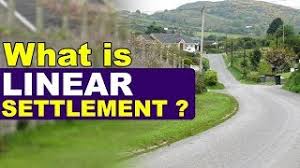 Linear settlement, scattered settlement, compact settlement and ordered settlement are the most common settlement patterns. What Is Linear Settlement Point To Point Youtube