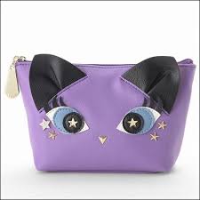 楽天市場 アナスイ anna sui 正規品 アナスイ ミャオ ポーチ パープル ネコ momoco バッグ ポーチ パープル