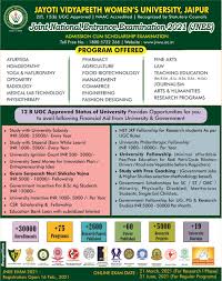 B/f scholarship form 2021'22 / swedish institute scholarships for global professionals sisgp 2021 sweden government scholarship 2021 2022 a scholarship : Jayoti Vidyapeeth Women S University Jvwu University In Rajasthan University In Jaipur Private University India