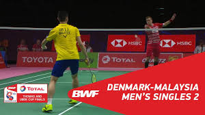Who will book a spot in the thomas cup final? Thomas Cup Ms2 Hans Kristian Solberg Vittinghus Den Vs Lee Zii Jia Mas Bwf 2018 Youtube