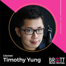 Musician Highlight; Timothy Yung Clarinetist Tim Yung is a performer and  educator currently active in Toronto, ON and across Saskatchewan. Tim  completed his Bachelor of Music degree at McGill University (QC) studying