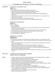 Not every civil engineer resume includes a professional summary, but that's generally because this section is overlooked by resume. Senior Civil Engineer Resume Samples Velvet Jobs