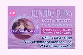 Centro massaggi Tuina Saronno Rosa Rossa via Alessandro Manzoni, 51 - 21047  Saronno