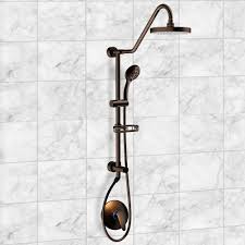 Pulse Showerspas 6 Spray 8 In Dual Showerhead And Handheld Showerhead With Low Flow In Oil Rubbed Bronze Shower Systems Rain Shower System Shower Heads