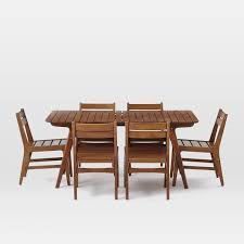 Mid Century Outdoor Dining Sets Auburn West Elm Modern Outdoor Furniture Outdoor Dining Set Outdoor Dining Chairs