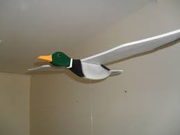 Wooden Flying Bird Mobile Wild Duck Wooden Bird Bird Mobile Wooden