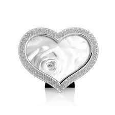 Ottaviani Portafoto A Cuore In Metallo Argentato E Strass In Offerta