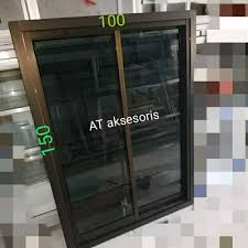 Meskipun pintu ini tidak dapat dibuka selebar pintu lipat, akan tetapi. Jual Jendela Sliding 100x150 Aluminium Harga Grosir Jakarta Barat At Aksesoris Tokopedia