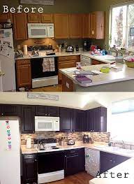 Pin By Kim Harms On For The Home Stained Kitchen Cabinets Painting Kitchen Cabinets Espresso Kitchen Cabinets