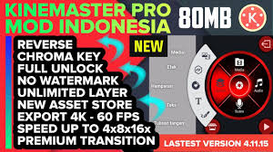 While kinemaster is primarily a mobile app built for android, iphone, and ipad, if you have an android emulator, such as bluestacks, you can download this software and run it on your windows pc. Kinemaster Pro Indonesia 4 11 15 Unlimited Layer Chroma Key Reverse Video Fast Export Youtube